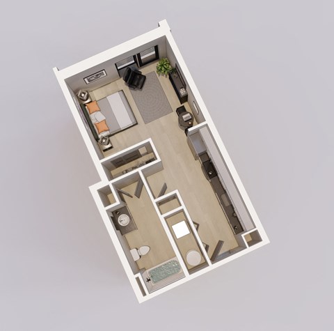 Unit D floor plan